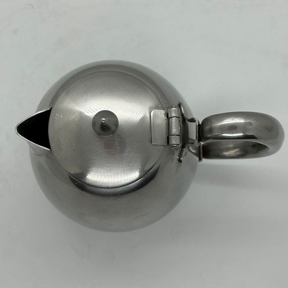 Vintage Arnbee Japan 18-8 Stainless Steel Pitcher Creamer-Tea Pot 7”inch.Tall - Picture 8 of 15
